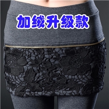 2013冬季双层加绒包臀打底裤裙假两件裤裙打底裙裤批发