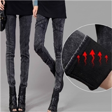 2013新款女裤秋冬韩版修身显瘦加绒加厚小脚裤牛仔打底裤铅笔裤
