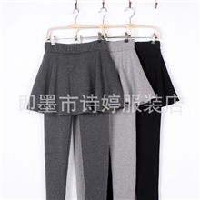 2013秋冬暖倍儿加绒打底群裤加厚保暖假两件裙裤