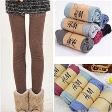 青岛厂家直销秋装新款修身显瘦小脚裤磨毛弹力大码女士九分打底裤