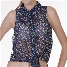 经销加工田园小碎花衬衫，休闲女上衣专业加工