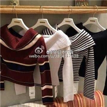 现货最好版本！2013秋冬新款S家一字肩翻领收腰针织衫毛衣