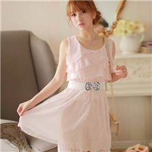 8025春装新款连衣裙雪纺连衣裙韩版连衣裙