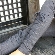 2013新款Blaze专柜个性小腿绑带打底裤小脚裤