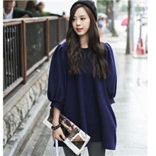 2013秋季新品时尚娃娃装中袖淑女洋装泡泡袖连衣裙