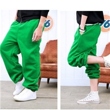 加厚抓绒男女嘻哈运动裤宽松街舞裤情侣裤休闲裤HIPHOP加肥加大