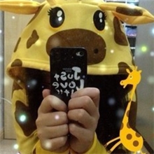 原单奇葩的卡通长颈鹿动物帽子抓绒卫衣外套韩国李光洙runningman