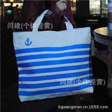 海军风挎包单肩包学院风学生包包2013新款帆布包可定做图案