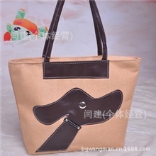 2013爆款春夏时尚个性帆布包混搭单肩手提包学院风范儿帆布女包