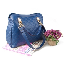 新款菱格时尚真皮包牛皮车线时尚牛皮女包厂家订做产品1287