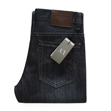 秋冬新款专柜品质啊玛尼休闲男式直筒牛仔裤男批发有大码三色