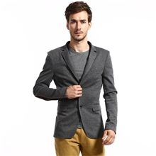 厂家批发高档英伦风时尚拼接修身男士休闲西装休闲西服男