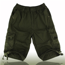 男装中裤男式中裤全棉水洗休闲军绿中裤中裤男裤男式休闲裤