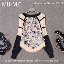 6527套头娃娃衫宽松针织衫打底衫长袖立体花毛衣女装秋冬外贸批发