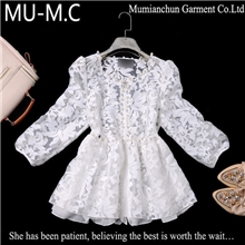 欧洲站女装批发钉珠绣花欧根纱小外套秋款女装高端货源批发代理