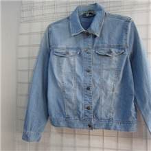 批发外贸原单F21牛仔小外套纯棉水洗休闲牛仔衣瑕疵处理