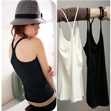 网店实体店代理加盟新款时尚女装纯棉长款吊带背心M-XXXXL6001