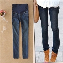YM305韩版孕妇装春装孕妇牛仔裤铅笔裤托腹裤
