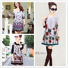 秋季新款女装连衣裙韩版大码休闲羊绒连衣裙批发厂家直销