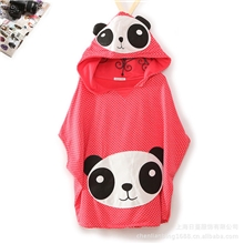 1219-3热销2013日韩外贸连帽熊猫头卫衣圆点披肩式韩版时尚外套