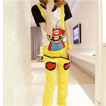 230热销2013春装新款日蔓卡通背带裤阿桑娜风格长裤子背带裤