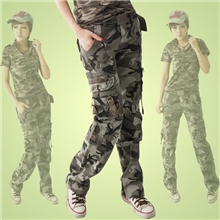 2013春夏军装休闲裤多袋裤多口袋工装裤迷彩裤情侣裤女长裤子865