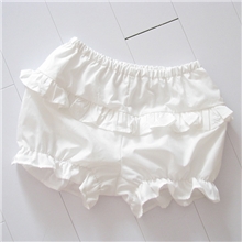 萘洛大小姐超特荷叶边木耳褶皱灯笼裤南瓜裤打底短裤安全COS裤