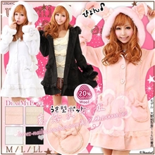 萘洛大小姐梦展望兔耳连帽外套大衣