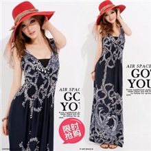 2013女装韩国批发连衣裙波西米亚长裙沙滩裙吊带裙