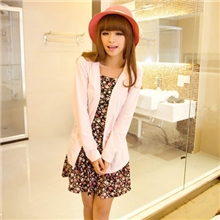 秋季新款韩版碎花吊带裙针织衫套装女装批发代理一件代发开店货源