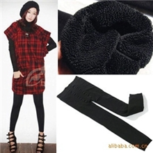 天然竹炭纤维双层加厚保暖裤/九分打底裤紧身加厚款