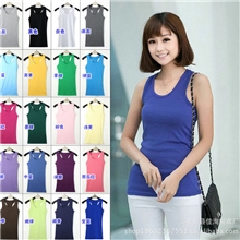 一件代发女装百搭长款细工字背心女打底吊带背心细螺纹小背心