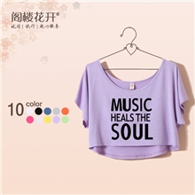 春装欧美短款蝙蝠袖短袖圆领t恤小罩衫套衫女装批发