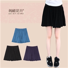 夏莫代尔大码高腰裙裤安全裤大摆不走光四分裤休闲裤批发