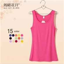 2012夏装新款莫代尔工字吊带小背心百搭打底上衣女