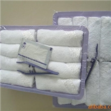 白毛巾，酒店用毛巾，餐巾，一次性酒店小毛巾，