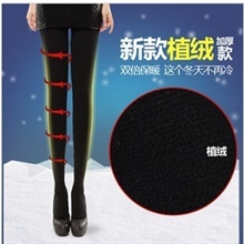 厂家直销1280D植绒加厚款燃脂瘦腿袜秋冬款连裤袜正品批发