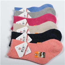 4-6岁羊毛松口宝宝袜冬季新款诚工坊双针童袜保暖袜子