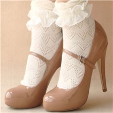 2013新款tutuanna蕾丝花边全棉女袜镂空款透气抗菌成人袜子批发