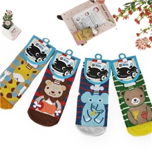特别推荐迪斯尼卡通动物用餐系列全棉点胶男童袜批发脚底按摩
