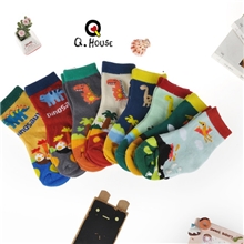 常年供应【男童袜】女童袜全棉袜子卡通恐龙系列套餐童袜批发