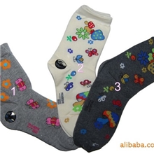 【迎新年特价批发】博璐锦超透气吸汗混纺女短袜字母图案
