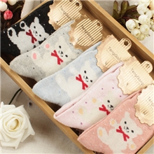 藤岡厂家直销袜子兔羊毛袜子淘宝曝款冬季保暖袜羊毛女袜子