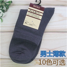 袜子批发厂家批发短袜纯色薄商务男士中筒袜子纯棉男士男袜