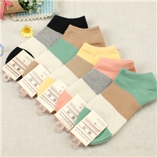 淘宝爆款宽条纹女船袜袜子纯棉袜子厂家批发棉袜子诸暨袜子