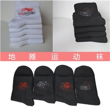 厂家直销大电脑男运动袜子袜子批发运动男袜子地摊热卖棉袜