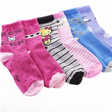 热销女士袜子全棉条纹女袜袜子批发厂家地摊袜子中筒袜子批发