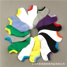 批发韩国女袜子糖果色女式短袜运动袜隐形船袜情侣袜