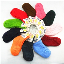 袜子批发秋冬加厚儿童毛巾袜糖果色纯棉拉绒儿童袜子毛圈袜