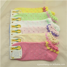 淘宝爆款彼得兔花边船袜全棉隐形袜批发保质保量